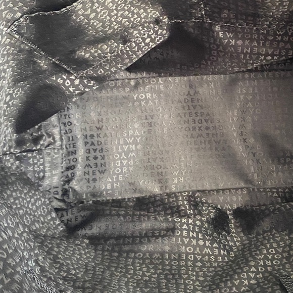 Kate Spade Larchmont Avenue Logo Penny Black Leather Tote Bag $399 - Picture 8 of 12